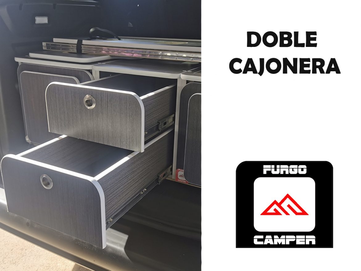Los cajones del mueble camper, 10 opciones. Furgo Camper Muebles